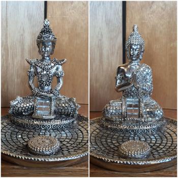 2 Buddhas, Dekofiguren - Thailand -