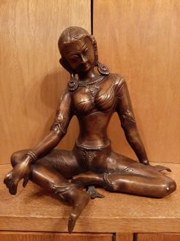 Bronze-Figur, Göttin Parvati  - Indien - 20. Jahrhundert