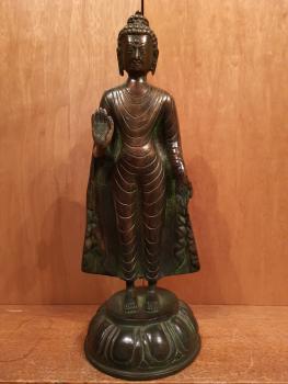 Buddha-Figur, Bronze -Thailand - Anfang 20. Jahrhundert