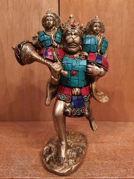 Messing-Figur, Hanuman  - Indien - 21. Jahrhundert