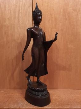 Buddha-Figur, Bronze  - Thailand - Mitte 20. Jahrhundert