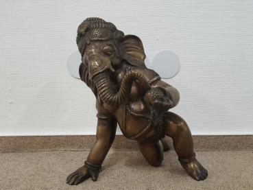 Bronze-Figur, Ganesha-Baby  - Indien - Anfang 20. Jahrhundert