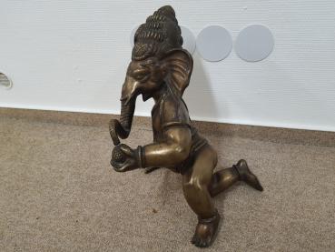 Bronze-Figur, Ganesha-Baby  - Indien - Anfang 20. Jahrhundert