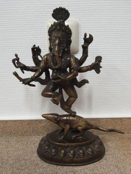 Bronze-Figur, Ganesha  - Indien - Mitte 20. Jahrhundert