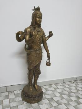 Bronze-Figur, Gottheit Shiva  - Indien - Anfang 20. Jahrhundert