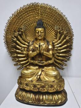 Buddha-Figur, (109cm) Guanyin Avalokiteshvara -Tibet -20. Jahrhundert