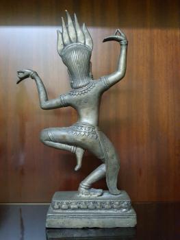 Bronze-Figur, Khmer Antik  - Kambodscha - Mitte 20. Jahrhundert