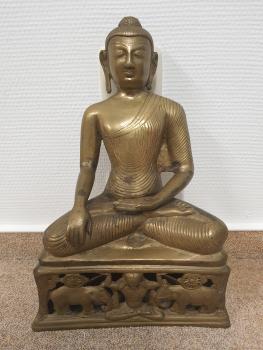 Buddha-Figur, Bronze - Indien - 2. Hälfte 20. Jahrhundert