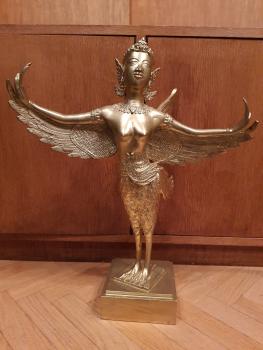 Bronze-Figur, Kinnari  - Thailand - 20. Jahrhundert