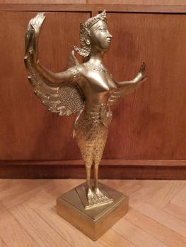 Bronze-Figur, Kinnari  - Thailand - 20. Jahrhundert