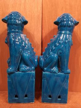 Ein Paar Fo- Hunde, Keramik  - China - Anfang 20. Jahrhundert