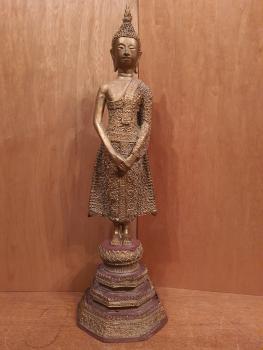 Buddha-Figur, Thai Rattanakosin, Pang Tawai Nert  - Thailand - Mitte 20. Jahrhundert