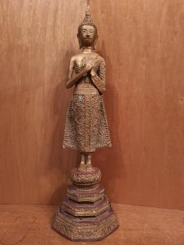 Buddha-Figur, Thai Rattanakosin, Pang Ramphueng  - Thailand - Mitte 20. Jahrhundert