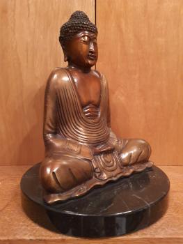 Buddha-Figur, Bronze  - China - Mitte 20. Jahrhundert