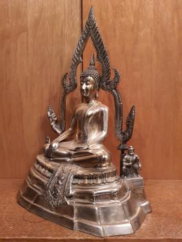 Messing-Figur, Buddha  - Thailand - 20. Jahrhundert