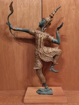 Bronze-Figur, Thai Rama - Thailand - Mitte 20. Jahrhundert