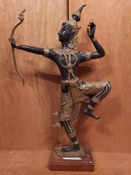 Bronze-Figur, Thai Rama - Thailand - Mitte 20. Jahrhundert