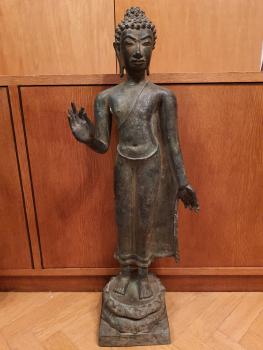 Buddha-Figur, Bronze  - Thailand - Anfang 20. Jahrhundert