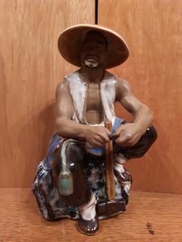 Porzellan-Figur, Handwerker  - China - 20. Jahrhundert