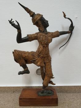 Bronze-Figur, Thai Rama - Thailand - Mitte 20. Jahrhundert