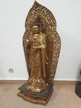 Bronze-Figur, (78,5cm) Guan Yin  - Tibet - Anfang 20. Jahrhundert