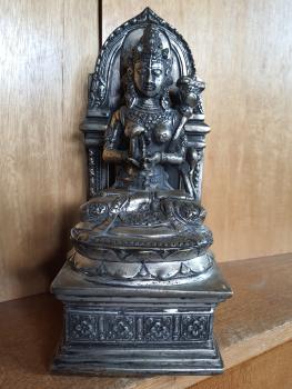 Bronze-Figur, Göttin Prajnaparamita  - Indien - Um 1900