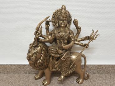 Bronze-Figur, Durga  - Indien - 2. Hälfte 20. Jahrhundert