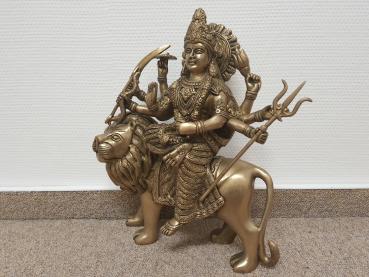 Bronze-Figur, Durga  - Indien - 2. Hälfte 20. Jahrhundert