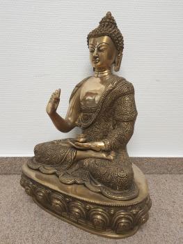 Buddha-Figur, Messing  - Nepal - 20. Jahrhundert