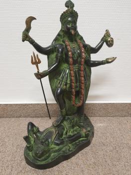 Bronze-Figur, Gottheit Kali  - Indien -  20. Jahrhundert