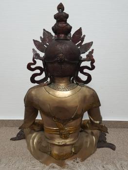 Bronze-Buddha, Dhyana  - Nepal - Mitte 20. Jahrhundert