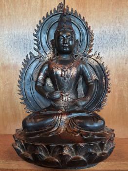 Bronze-Figur, Weiße Tara  - Tibet - Um 1900
