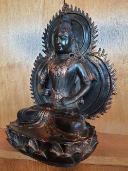 Bronze-Figur, Weiße Tara  - Tibet - Um 1900