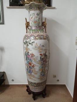 Riesige Vase, (175cm) Porzellan  - China -  20. Jahrhundert