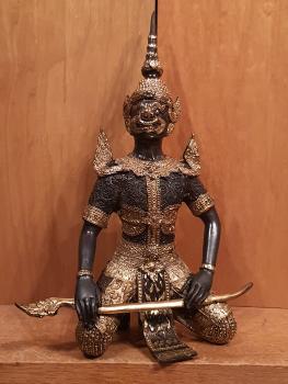 Bronze-Figur, Hanuman  - Thailand - 21. Jahrhundert