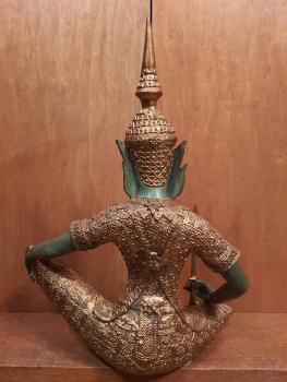 Bronze-Figur, Tempelwächter  - Thailand - 2. Hälfte 20. Jahrhundert