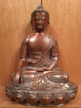 Bronze-Figur, Buddha  - China - Mitte 20. Jahrhundert