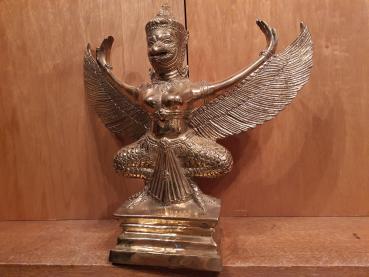 Messing-Figur, Garuda  - Thailand - 2. Hälfte 20. Jahrhundert
