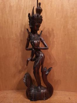 Holz-Figur, Dewi Sri - Bali - Mitte 20. Jahrhundert