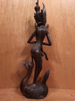 Holz-Figur, Dewi Sri - Bali - Mitte 20. Jahrhundert