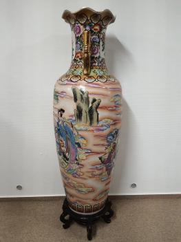 Riesige Vase, (160cm) Porzellan  - China -  20. Jahrhundert