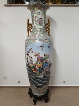 Riesige Vase, (174cm) Porzellan  - China -  20. Jahrhundert