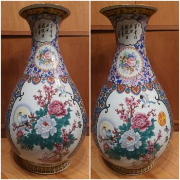 2 Vasen, (58cm) Porzellan  - China -  20. Jahrhundert