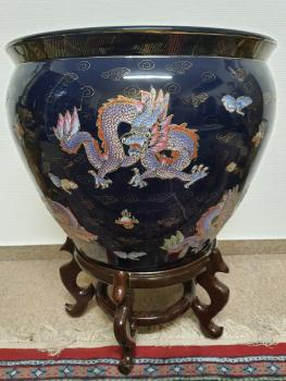 Fishbowl, (59cm) Porzellan  - China - 2. Hälfte 20. Jahrhundert