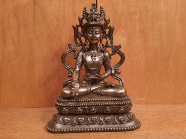 Bronze-Figur, Weiße Tara  - Asien - 21. Jahrhundert