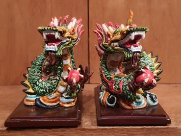 2 Drachen-Figuren  - China - 21. Jahrhundert