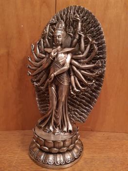 Bronze-Figur, Avalokiteshvara  - Nepal - 1. Hälfte 20. Jahrhundert