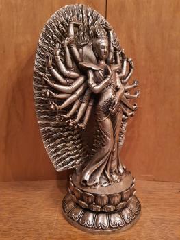 Bronze-Figur, Avalokiteshvara  - Nepal - 1. Hälfte 20. Jahrhundert