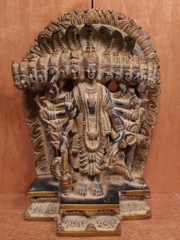 Bronze-Figur, Vishnu  - Indien - 21. Jahrhundert