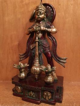 Bronze-Figur, Hanuman  - Indien -  21. Jahrhundert